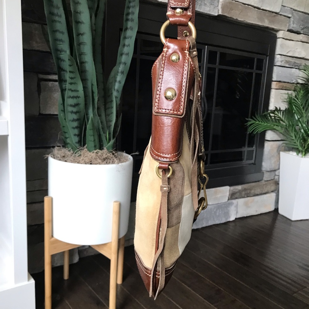Coach Vintage Hamptons Mosaic Patchwork Leather Bag, 10308, Y2K, Suede Fringe - Picture 8 of 16